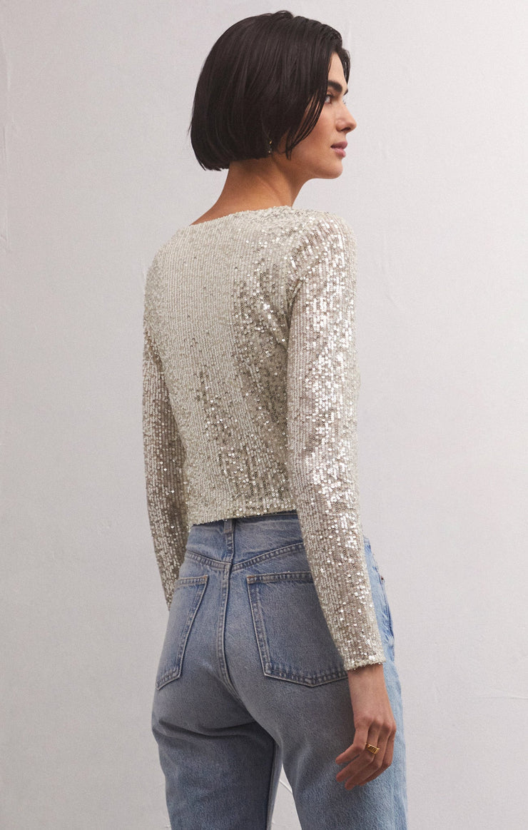 Aurora Sequin Top Stardust