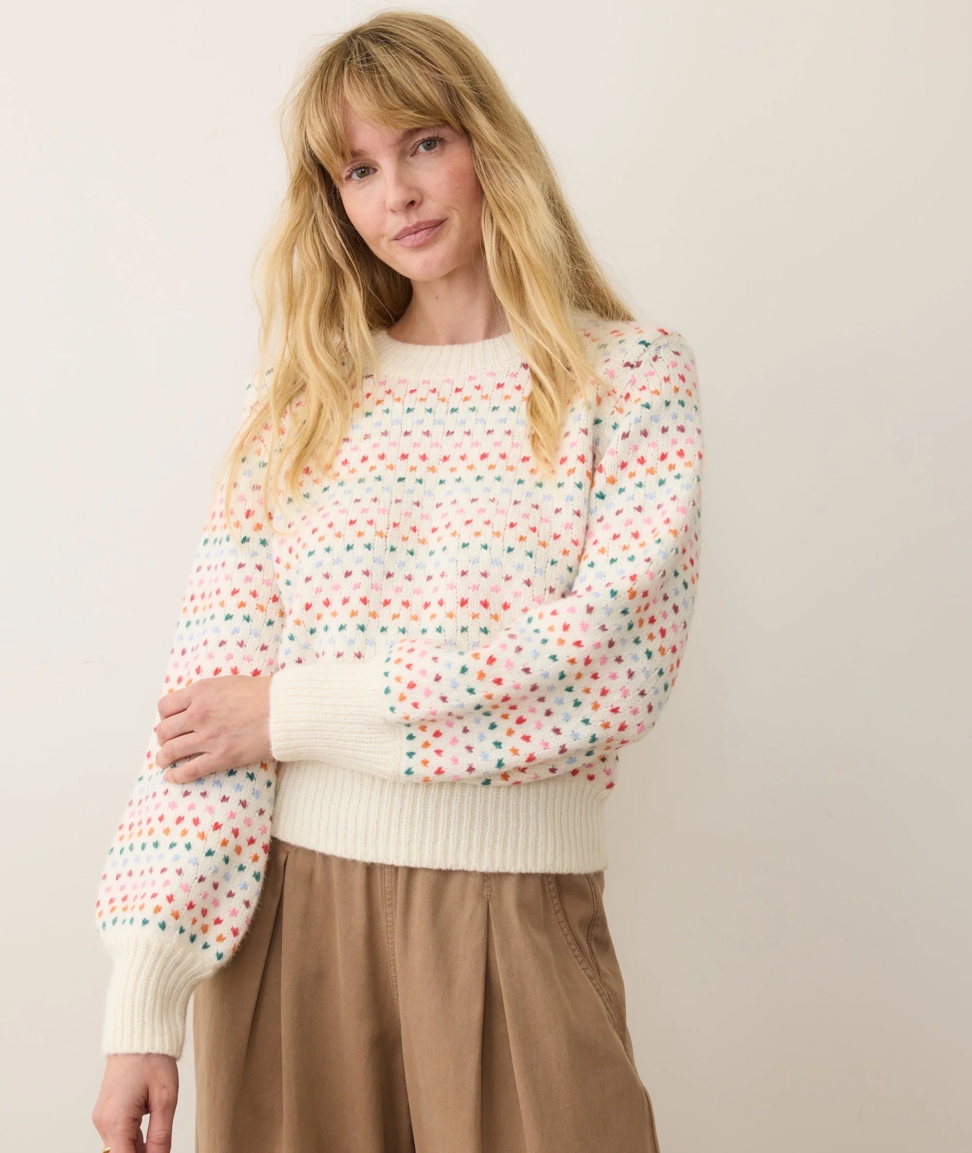 Alma Crewneck Sweater Rainbow