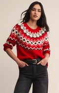 Adornment Sweater Festive Red